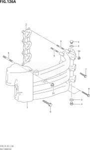 04001F-971001 (1999) 40hp E03-USA (DF40QHX  DF40TX) DF40 drawing INLET MANIFOLD