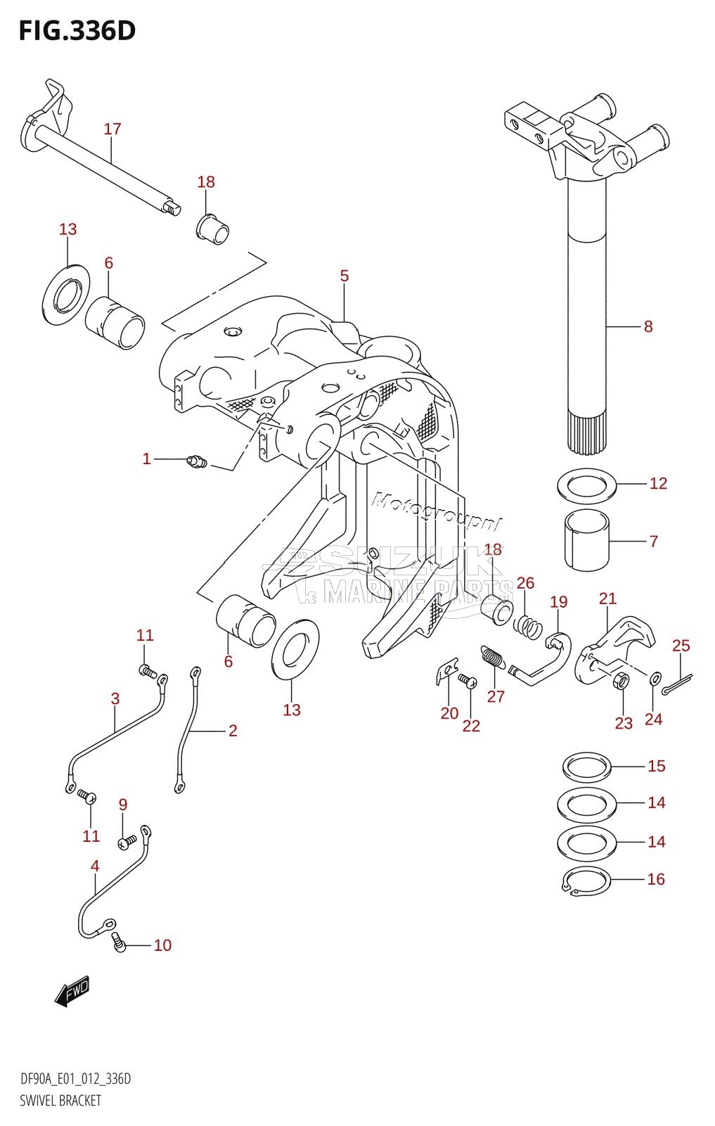 SWIVEL BRACKET (DF70ATH:E40)