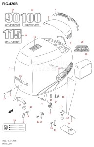 DF115T From 11501F-510001 (E01 E40)  2005 drawing ENGINE COVER (K3,K4,K5,K6,K7,K8,K9)