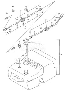 DT75TC From 07501-912143 ()  1989 drawing FUEL TANK (PLASTIC)