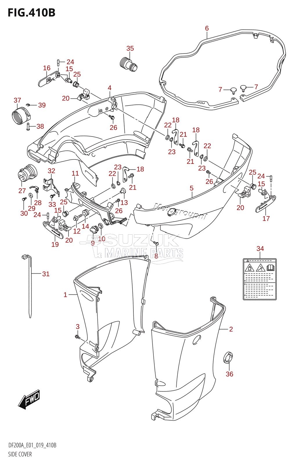 SIDE COVER (DF200AZ)