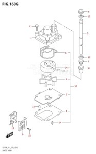 DF90A From 09003F-040001 (E01 E40)  2020 drawing WATER PUMP (DF80A:E40)