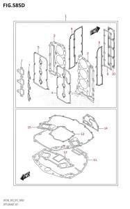 DF250T From 25004F-510001 (E03)  2015 drawing OPT:GASKET SET (DF225Z:E03)