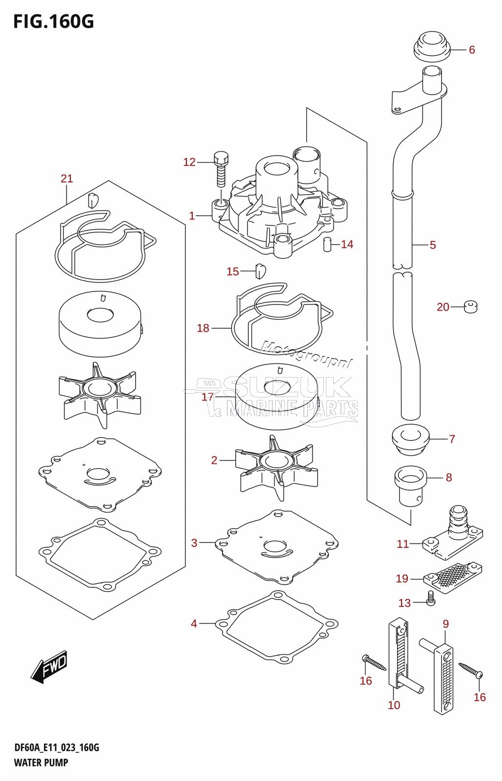 WATER PUMP ((DF60AVT,DF60AVTH):E40)