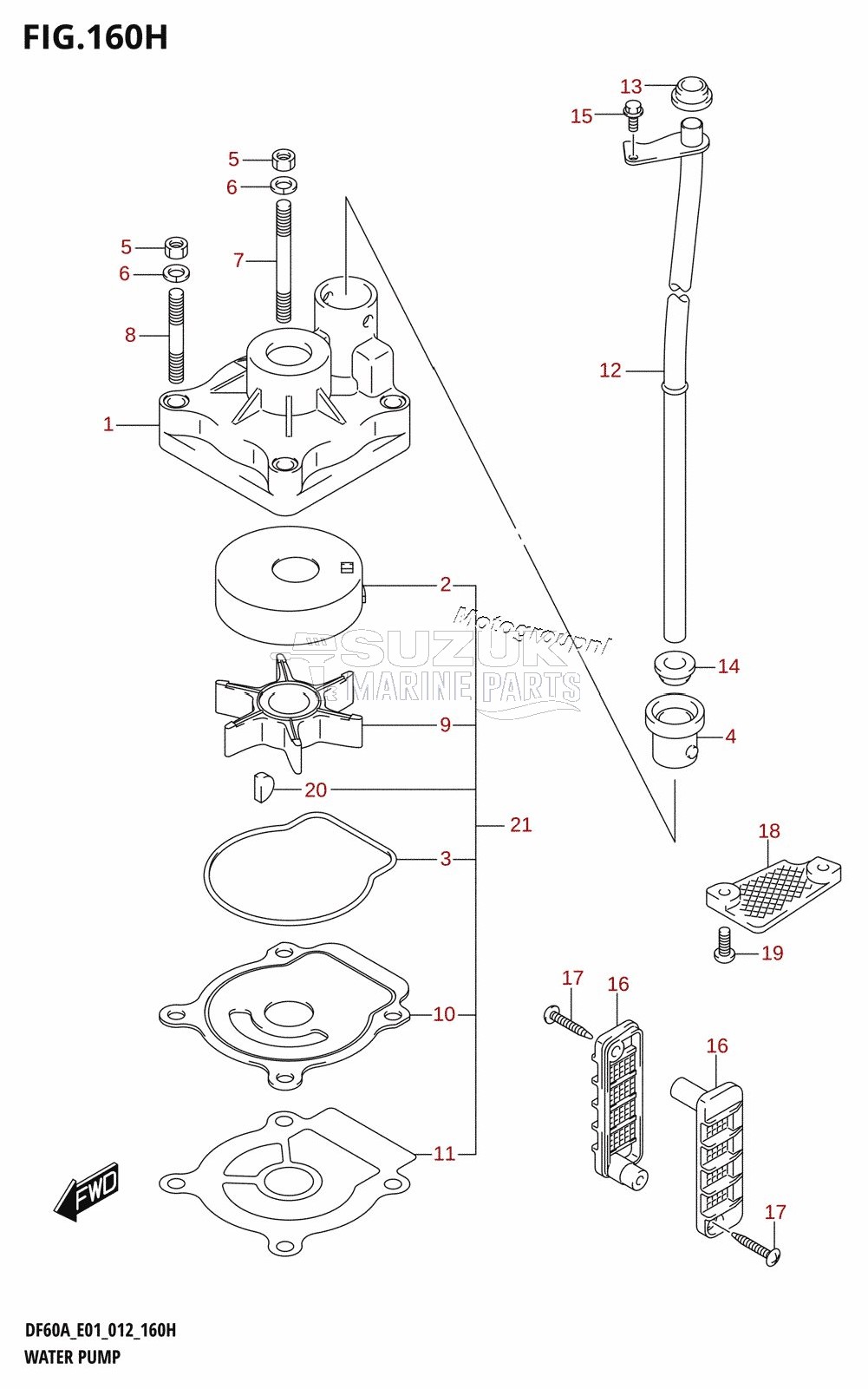 WATER PUMP (DF60AQH:E01)