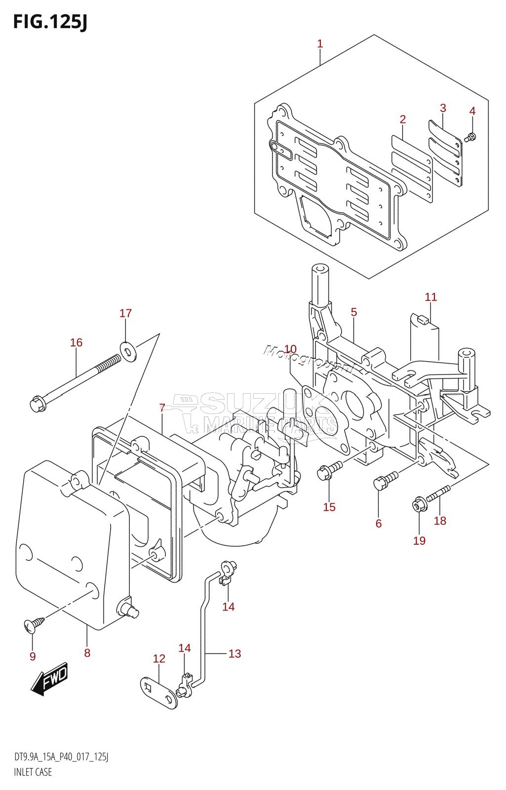 INLET CASE (DT15AK:P36)