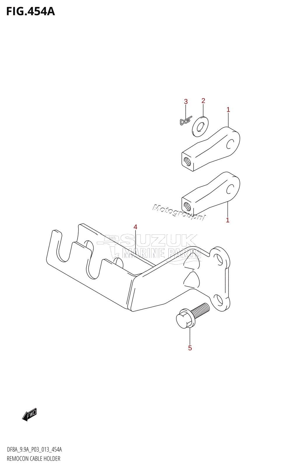 REMOCON CABLE HOLDER (DF8AR:P03)