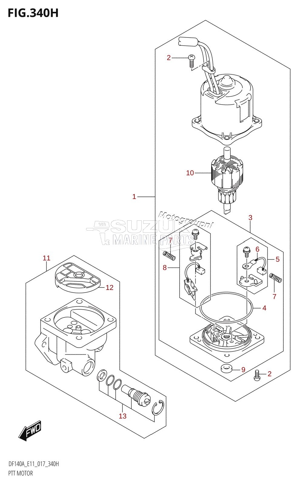 PTT MOTOR (DF140AZ:E11)