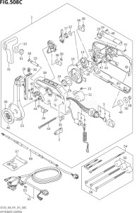 02504F-510001 (2005) 25hp P01-Gen. Export 1 (DF25A  DF25AR  DF25AT  DF25ATH  DT25K) DF25A drawing OPT:REMOTE CONTROL (DF30A:P40)