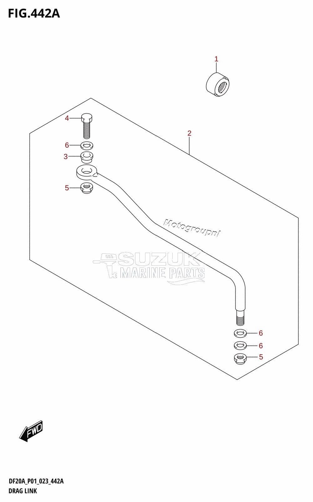 DRAG LINK (DF9.9BR,DF9.9BT,DF15AR,DF15AT,DF20AR,DF20AT)