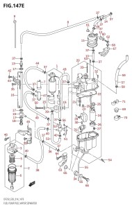 DF225T From 22503F-410001 (E03)  2014 drawing FUEL PUMP /​ FUEL VAPOR SEPARATOR (DF250T:E03)