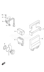 Outboard DF 140A drawing PTT Switch/Engine Control Unit