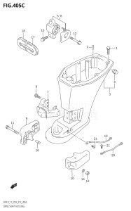 00993F-110001 (2011) 9.9hp P03-U.S.A (DF9.9T  DF9.9TH) DF9.9 drawing DRIVE SHAFT HOUSING (DF15:P03)