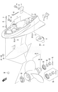 DF 140A drawing Gear Case