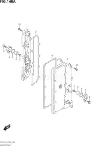 22503F-910001 (2019) 225hp E03-USA (DF225T) DF225T drawing EXHAUST COVER