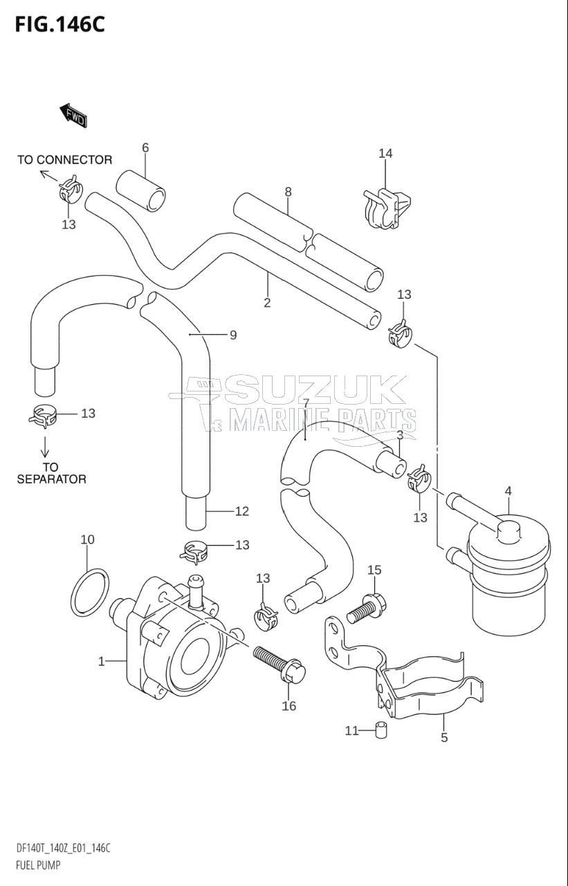 FUEL PUMP (DF140WT:(K3,K4,K5,K6),DF140WZ:(K5,K6))