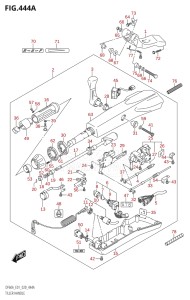 06002F-040001 (2020) 60hp E01 E40-Gen. Export 1 - Costa Rica (DF60A  DF60AQH  DF60ATH) DF60A drawing TILLER HANDLE (DF40AQH,DF60AQH)