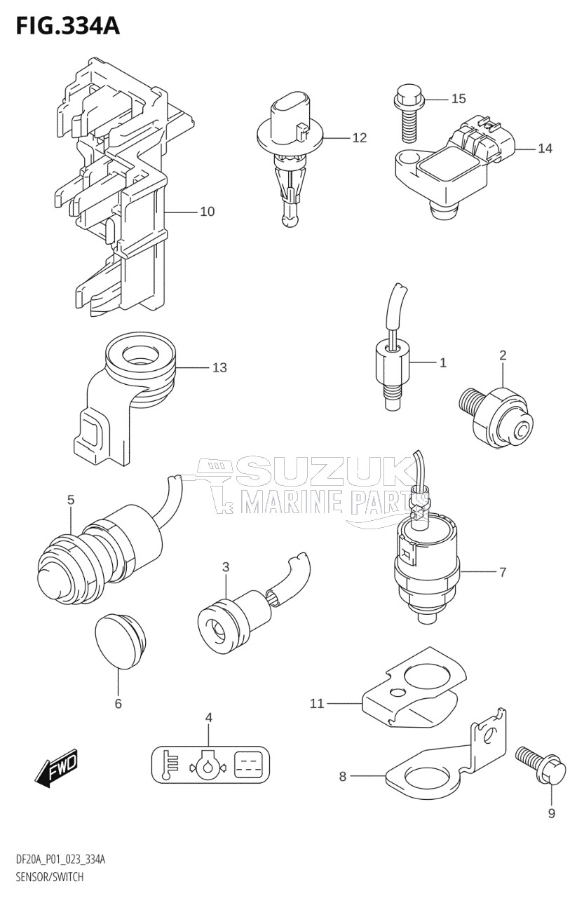 SENSOR / SWITCH ((DF9.9B,DF15A,DF20A):P01)