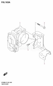 DF115BG From 11505F-440001 (E11 - E40)  2024 drawing THROTTLE BODY