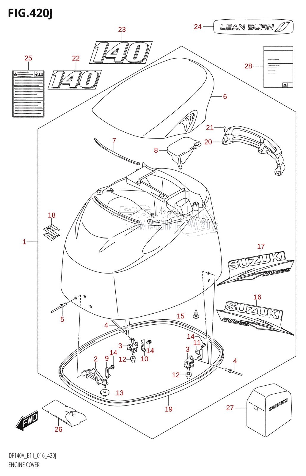 ENGINE COVER (DF140AZ:E40)