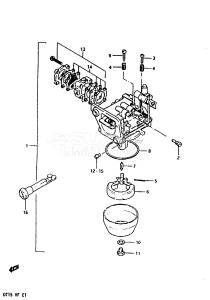 DT15 From 01501-403841 till 408230 ()  1984 drawing CARBURETOR