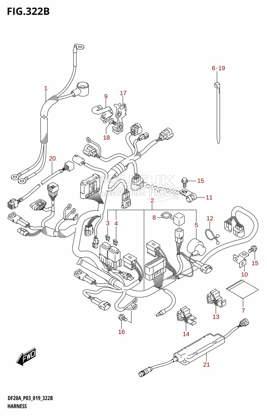 HARNESS (DF9.9BT,DF20AT)