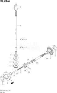 00502F-310001 (2013) 5hp P01-Gen. Export 1 (DF5) DF5 drawing DRIVE SHAFT