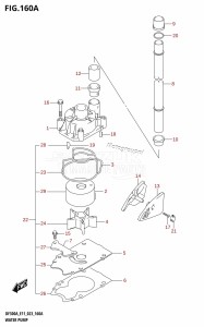 DF250ASS From 25001N-340001 (E03)  2023 drawing WATER PUMP (E01,E03,E11)