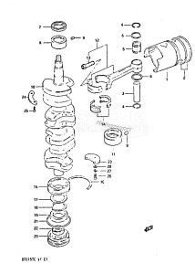 DT140 From 14002-405082 till 406620 ()  1984 drawing CRANKSHAFT