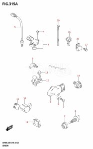 DF80A From 08002F-910001 (E01 E40)  2019 drawing SENSOR