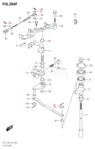 DF175ZG From 17502Z-510001 (E03)  2015 drawing CLUTCH SHAFT (DF175TG:E03)