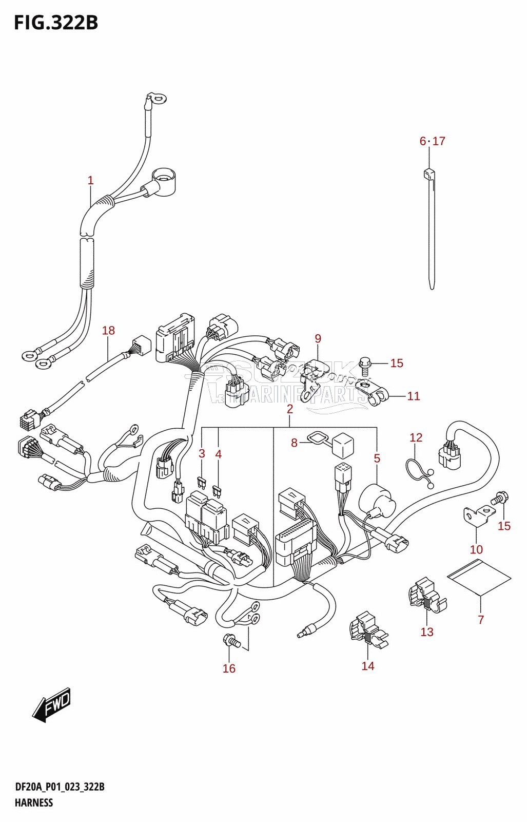 HARNESS (DF9.9BR,DF15AR,DF20AR)