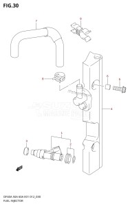 DF40A From 04004F-210001 (E34-Italy)  2012 drawing FUEL INJECTOR (DF40AQH E01)