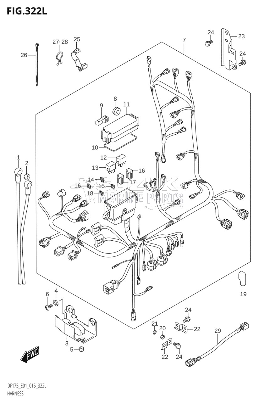 HARNESS (DF175TG:E01)