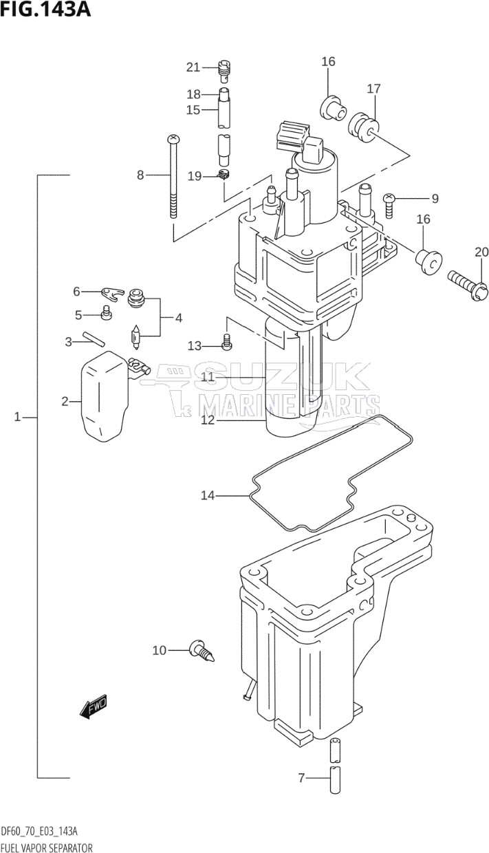 FUEL VAPOR SEPARATOR (W,X)