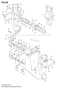 DF140Z From 14002Z-110001 (E03)  2011 drawing OPT:TOP MOUNT DUAL (2)