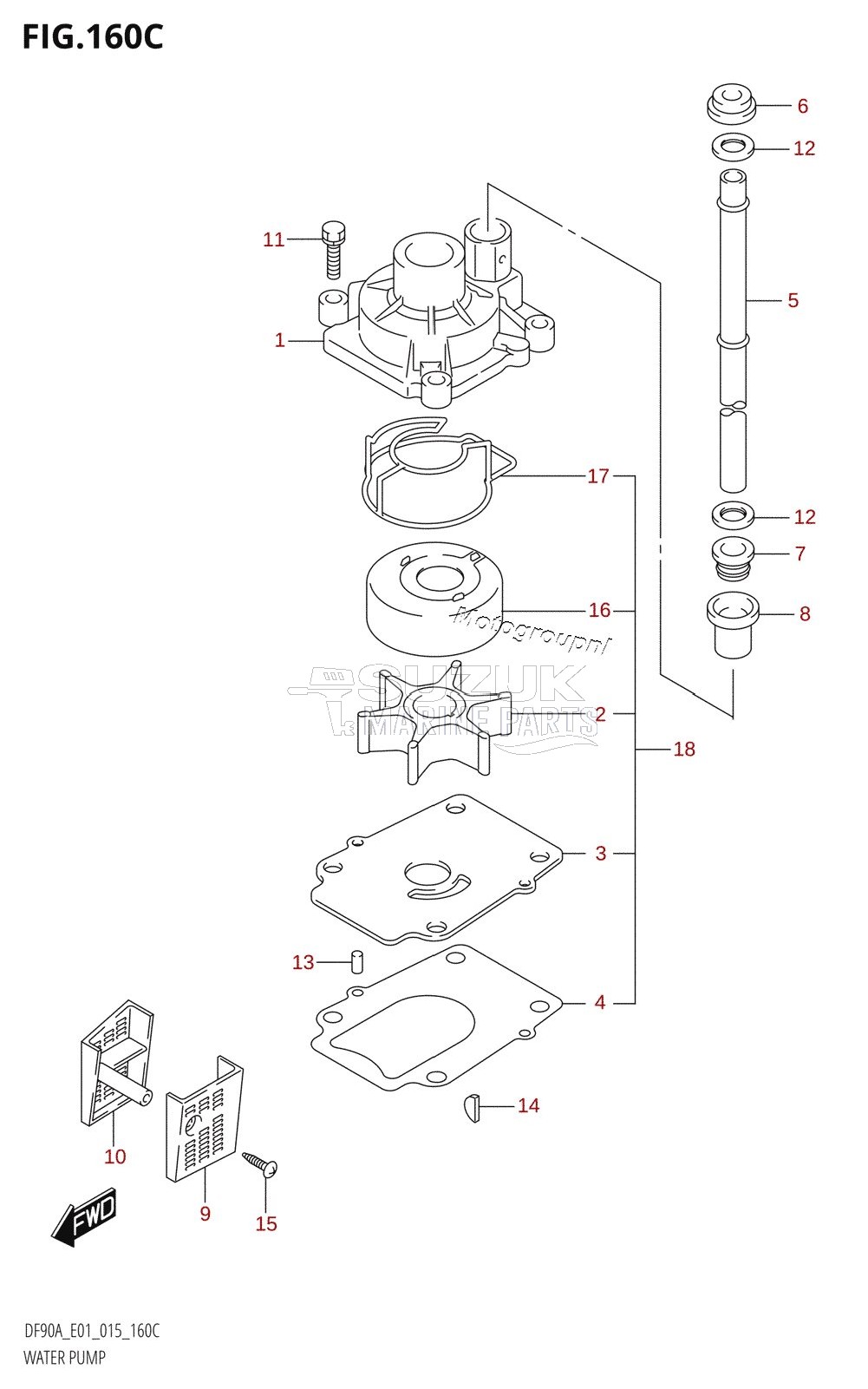 WATER PUMP (DF70ATH:E01)