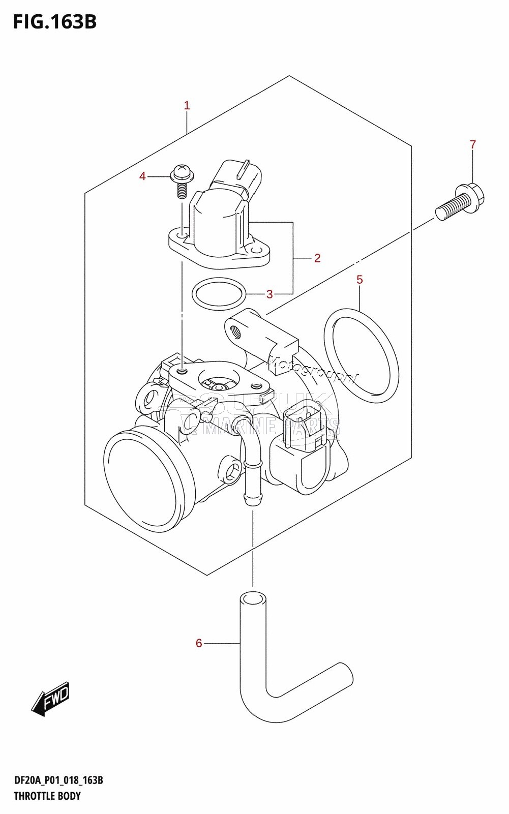 THROTTLE BODY (DF9.9BR,DF9.9BT,DF15AR,DF15AT,DF20AR,DF20AT)