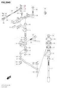 DF175Z From 17502Z-410001 (E01 E40)  2014 drawing CLUTCH SHAFT (DF175ZG:E40)