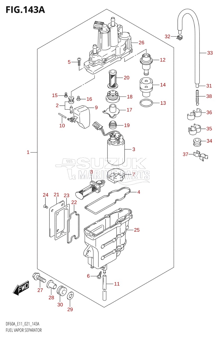 FUEL VAPOR SEPARATOR (E01,E03,E11,E34)