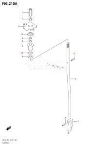 DF20A From 02002F-310001 (P01 P40)  2013 drawing SHIFT ROD