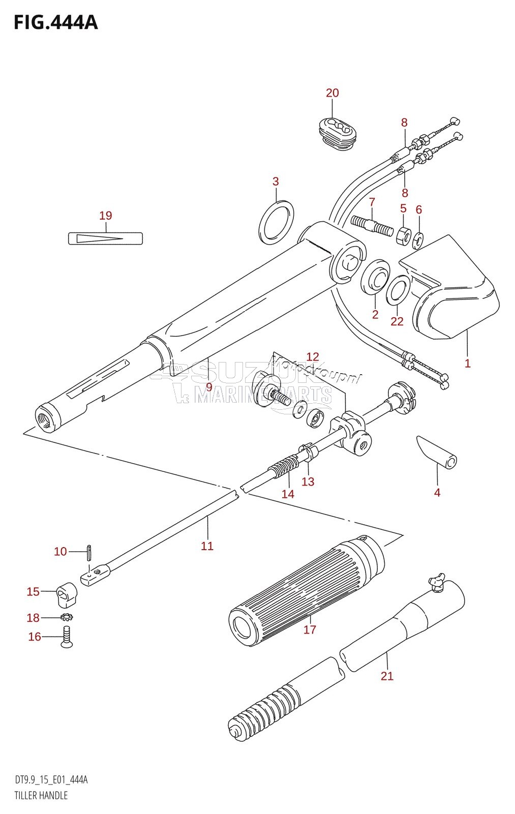 TILLER HANDLE