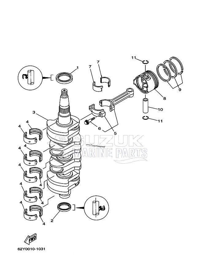 CRANKSHAFT--PISTON