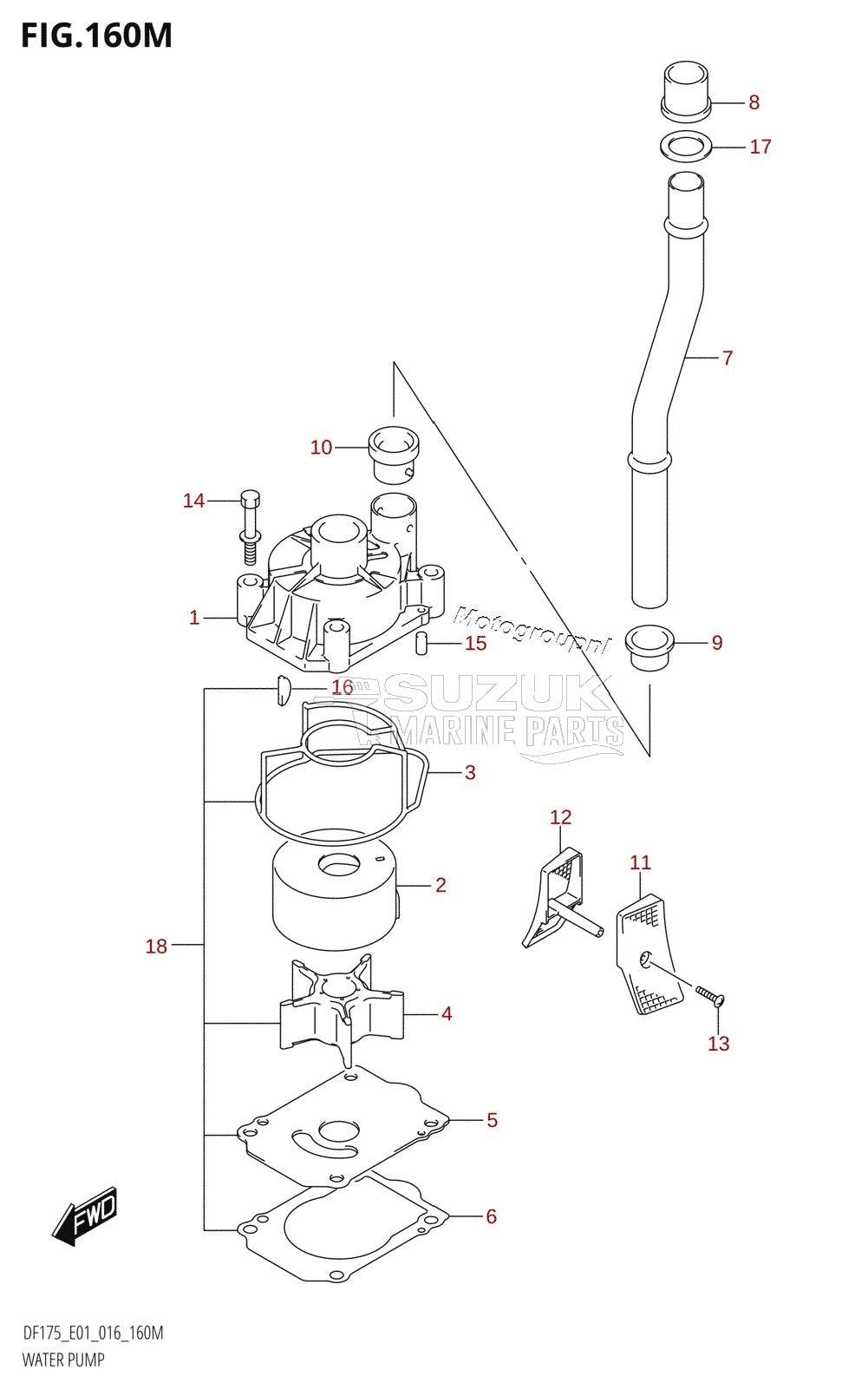 WATER PUMP (DF175TG:E40)