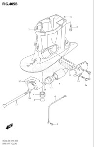 15003F-910001 (2019) 150hp E01 E40-Gen. Export 1 - Costa Rica (DF150AT) DF150A drawing DRIVE SHAFT HOUSING (DF200AZ)