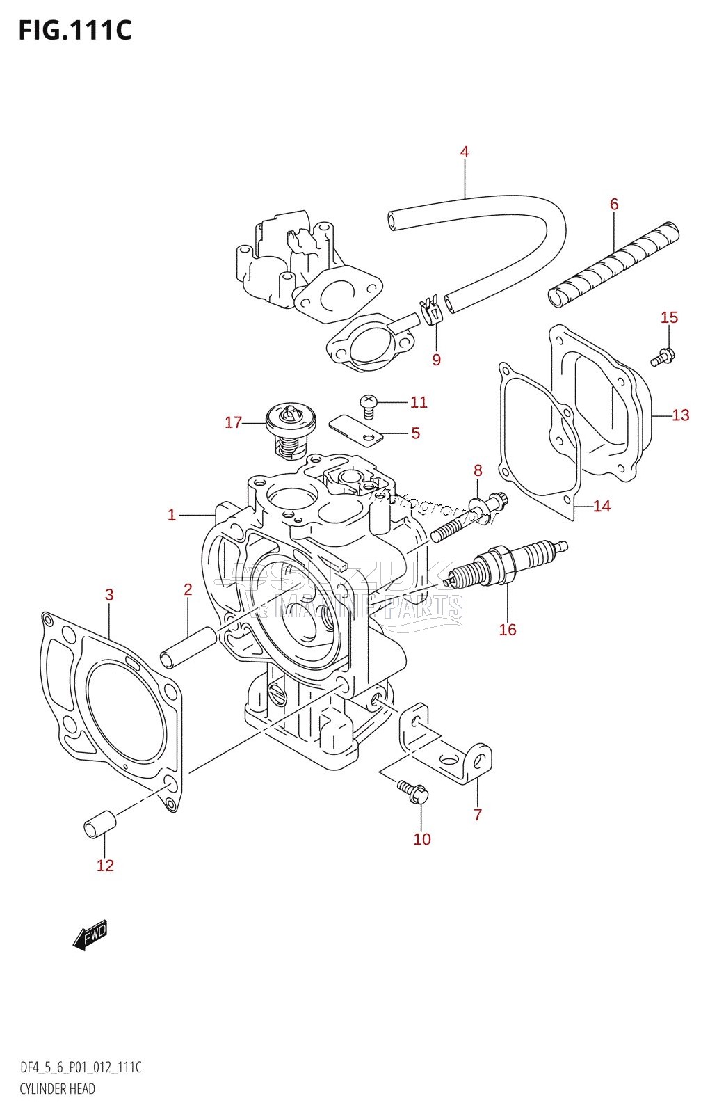 CYLINDER HEAD (DF6:P01)