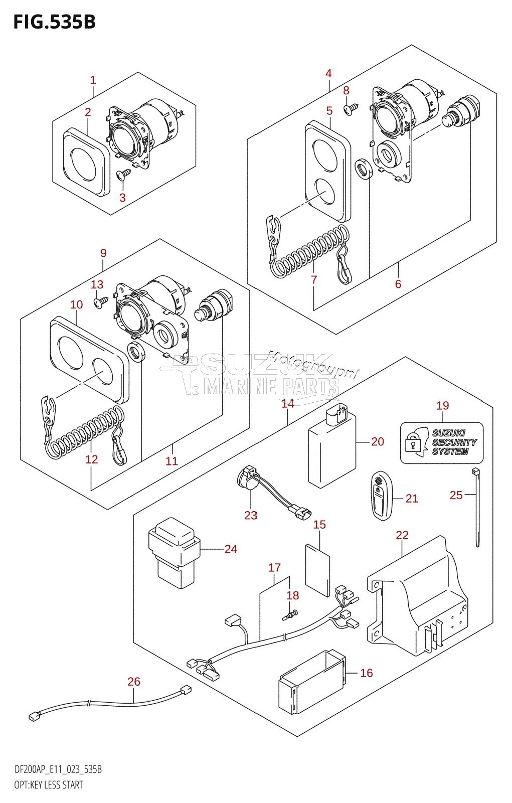 OPT:KEY LESS START (022,023)