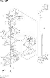 00402F-310001 (2013) 4hp P01-Gen. Export 1 (DF4) DF4 drawing WATER PUMP