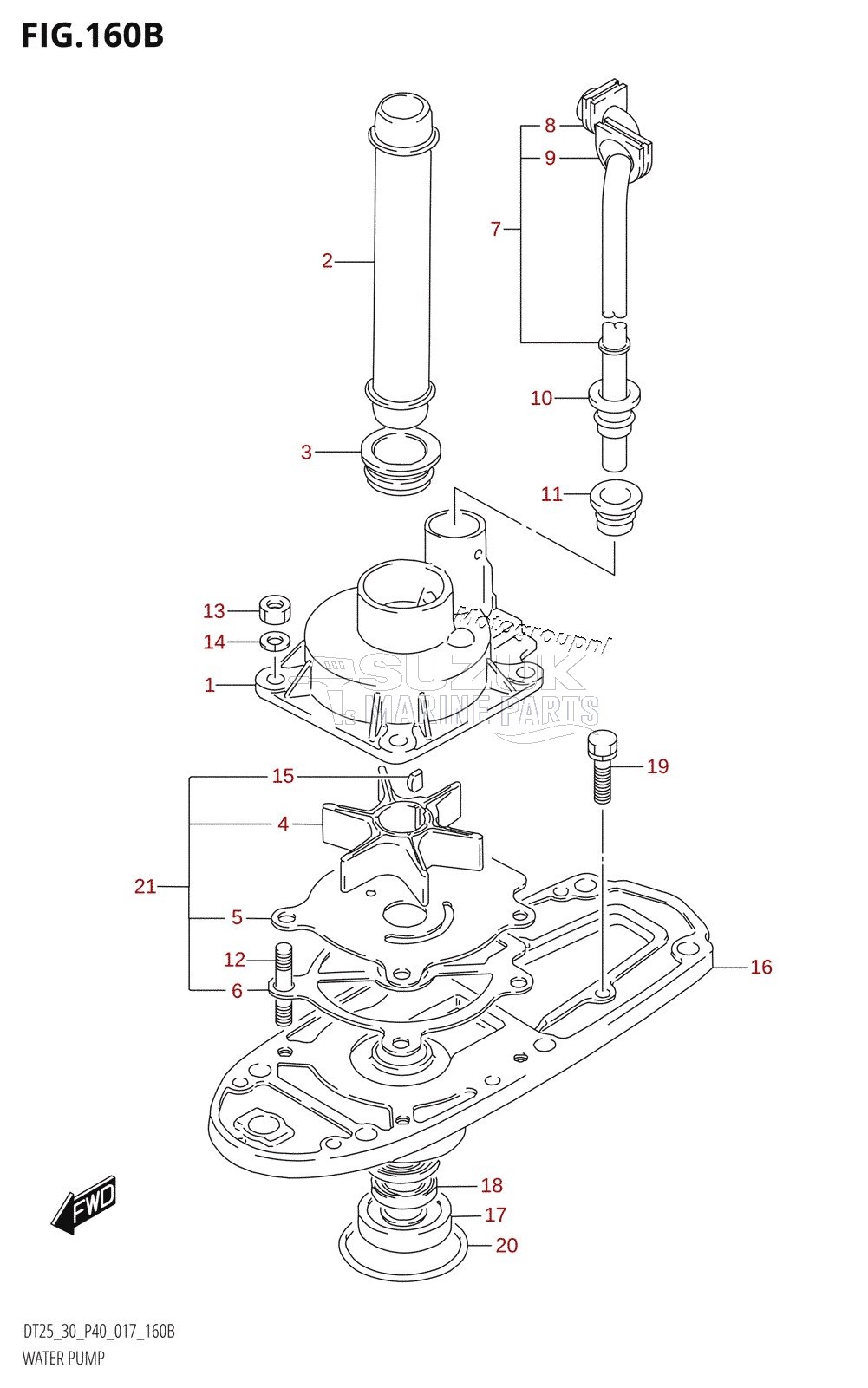 WATER PUMP (DT25K:P36)