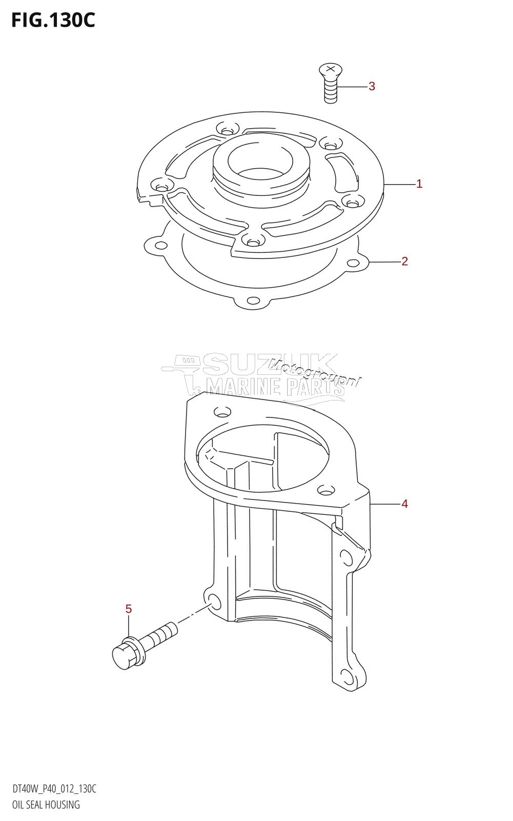 OIL SEAL HOUSING (DT40WR:P40)